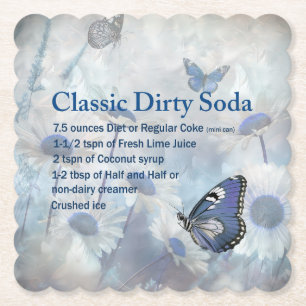 Dirty Soda Butterfly Coaster