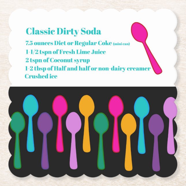 Dirty Soda Spoon Coaster (Front)