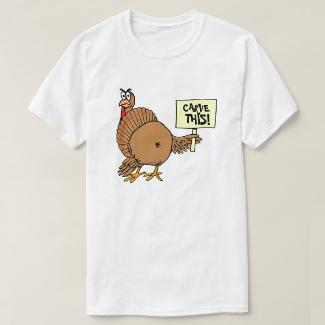 Dirty Thanksgiving Jokes Carve This T-Shirt (Design Front)