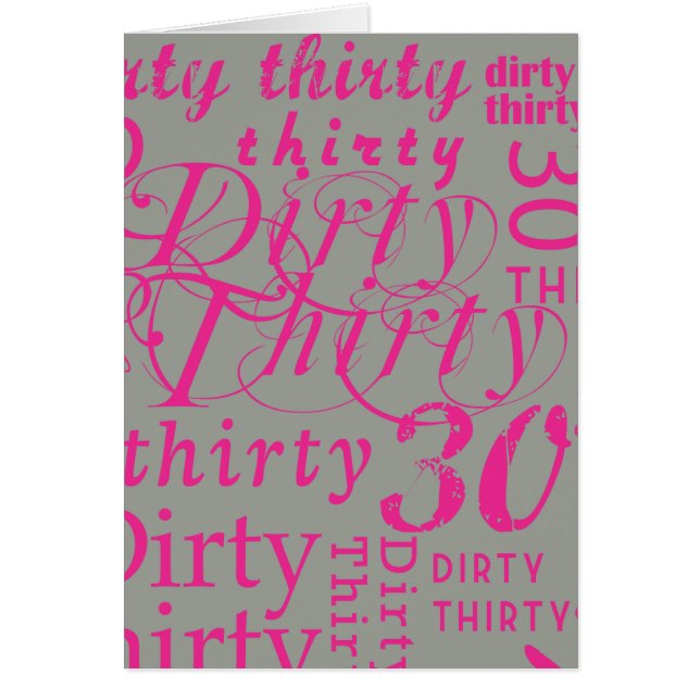Dirty Thirty (Front)