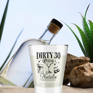Dirty Thirty 30th Birthday Party Personalised Shot Glass