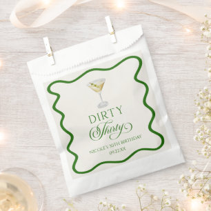 Dirty Thirty Dirty Martini Birthday Party Favour Bags