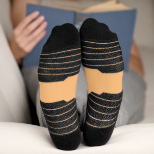 Dirty thirty orange white simple retro birthday ad socks