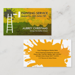 Dirty Wall Painting Colors Roller Brush  Business Card