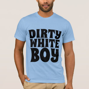 DIRTY WHITE BOY MEN'S VINTAGE T-SHIRT