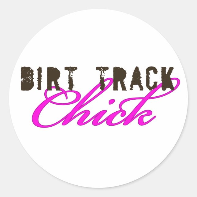 DirtyChick1 Classic Round Sticker (Front)