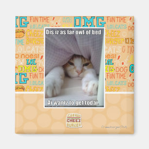 Dis iz as far owt of bed.. magnet