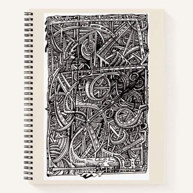 Dis-junction, Ink drawing Notebook (Front)