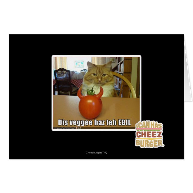 Dis veggee haz the EBIL (Front Horizontal)