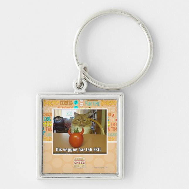 Dis veggee haz the EBIL Key Ring (Front)