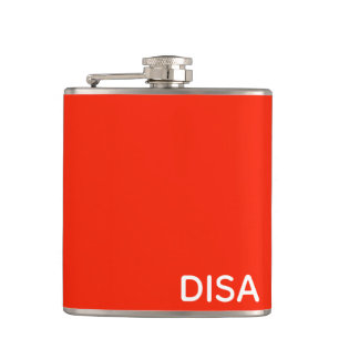 Disa Red color name Hip Flask