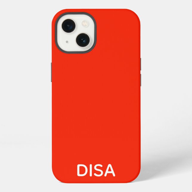 Disa Red colour name Case-Mate iPhone Case (Back)