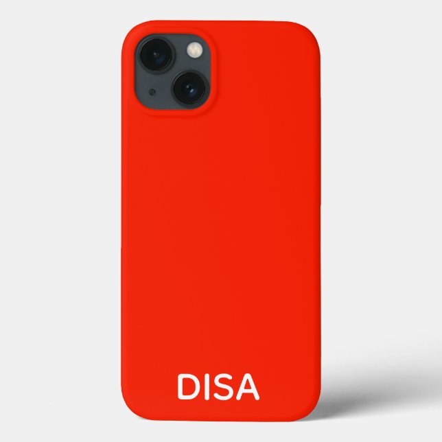 Disa Red colour name Case-Mate iPhone Case (Back)