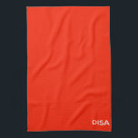 Disa Red colour name Tea Towel<br><div class="desc">Disa Red colour name</div>