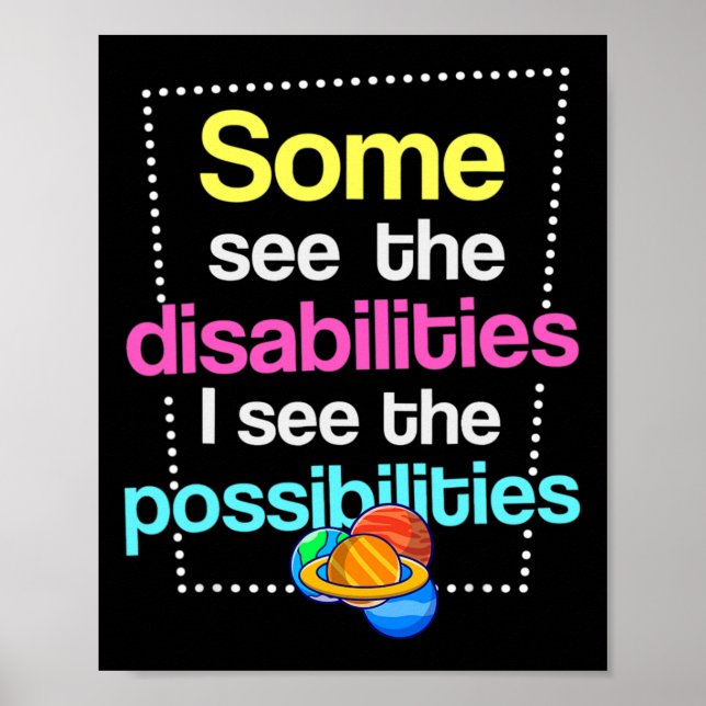 Disabilities 1 Disabilities Awareness Poster (Front)