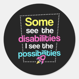 Disabilities  Disabilities Awareness Classic Round Sticker