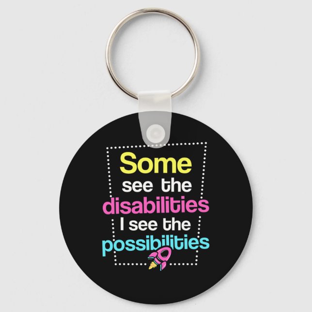 Disabilities  Disabilities Awareness Key Ring (Front)