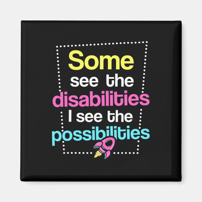 Disabilities  Disabilities Awareness Magnet (Front)