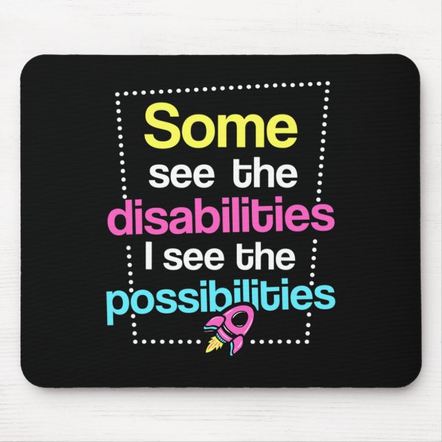 Disabilities  Disabilities Awareness Mouse Mat (Front)