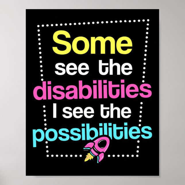 Disabilities  Disabilities Awareness Poster (Front)