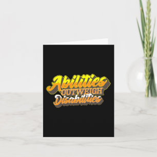 Disabilities World Down Syndrome Day Women Kids Card