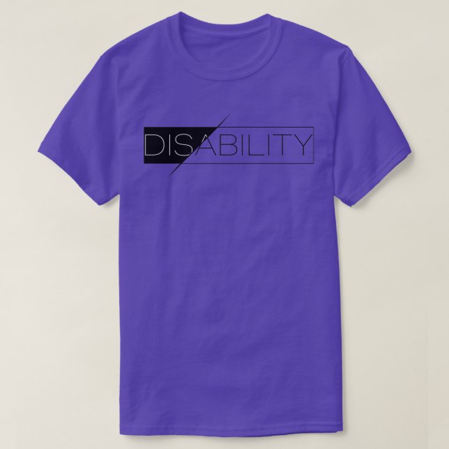 Disability Ability Awareness 1 T-Shirt (Design Front)