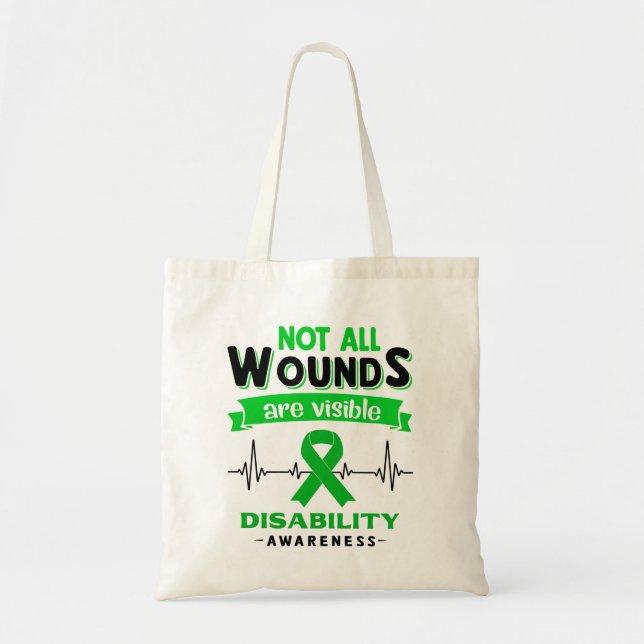 Disability Awareness Month Ribbon Gifts Tote Bag (Front)
