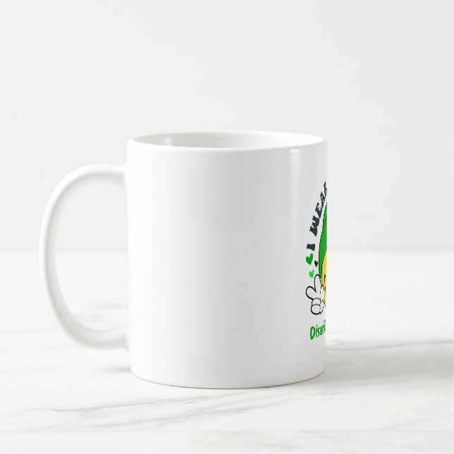 Disability Awareness Ribbon Support Gifts Coffee Mug (Left)