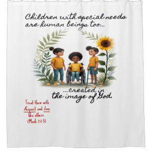 Disability Awareness  Shower Curtain