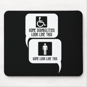 Disability BiPolar Autism Awareness Some look like Mouse Mat