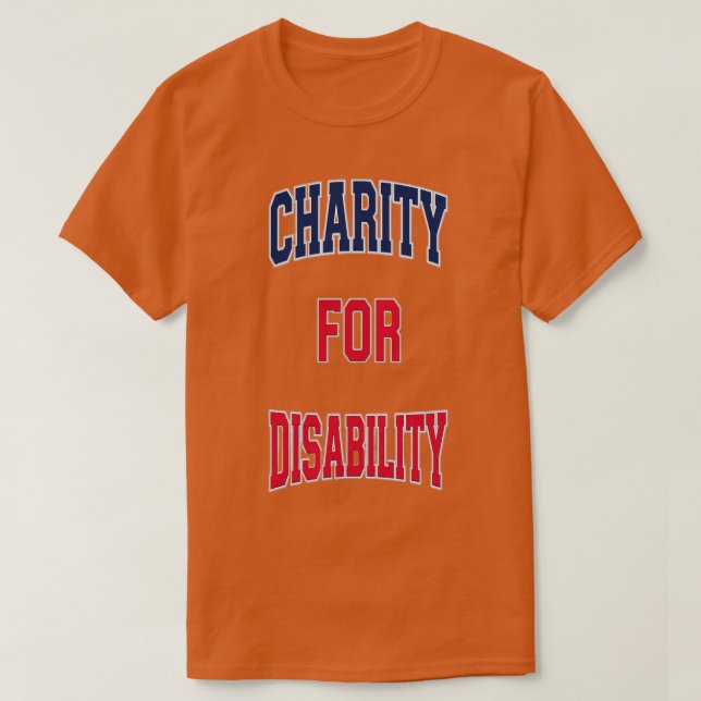 Disability Charity Awareness T-Shirt (Design Front)