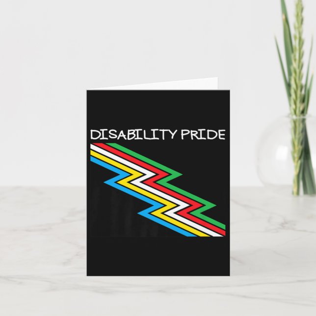 Disability Flag Disabled Pride Month Disability Fl Card (Front)