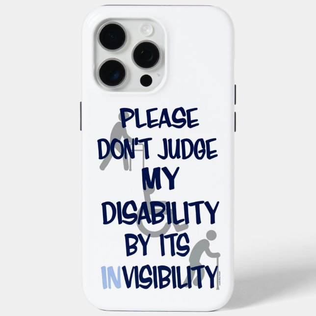 Disability/INvisibility Case-Mate iPhone Case (Back)