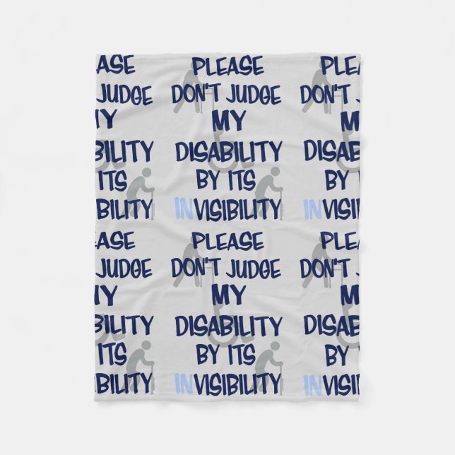Disability/INvisibility...RSD/CRPS Fleece Blanket (Front)