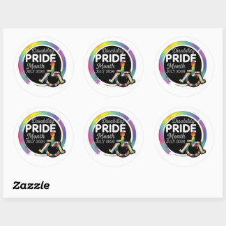 Disability Pride Classic Round Sticker