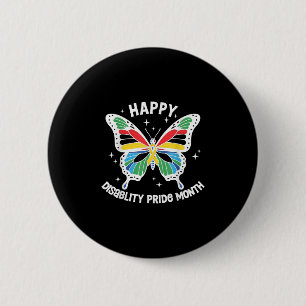 Disability Pride Disabled Pride Month Disability P 6 Cm Round Badge
