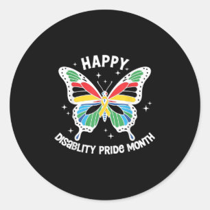 Disability Pride Disabled Pride Month Disability P Classic Round Sticker