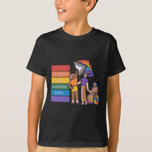 Disability Pride Everyone Is Welcome Here.png T-Shirt