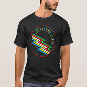 Disability Pride Flag Disabled Month Disability Aw T-Shirt
