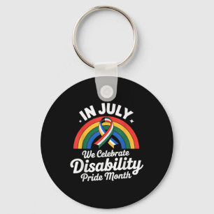 Disability Pride Flag July Disabled Pride Month Aw Key Ring