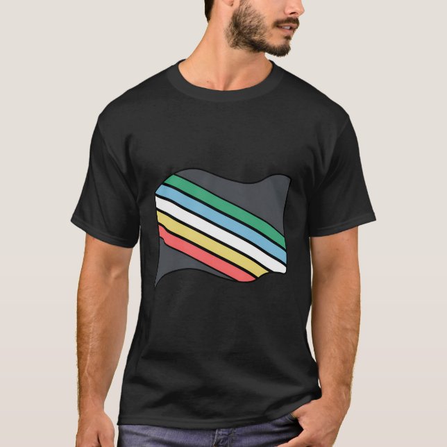 Disability Pride Flag July Supporter Disability Aw T-Shirt (Front)