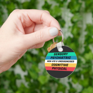 Disability Pride Flag Meanings Key Ring