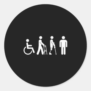 Disability Pride Month Advocate Gift Different Abi Classic Round Sticker