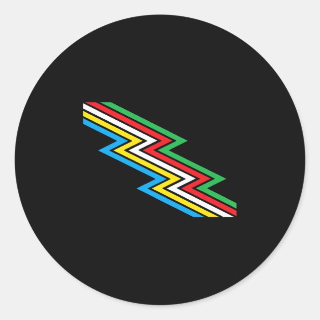 Disability Pride Month Awareness Disability Flag D Classic Round Sticker (Front)