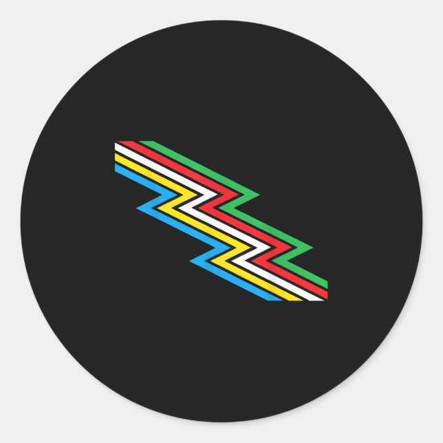 Disability Pride Month Awareness Disability Flag D Classic Round Sticker (Front)