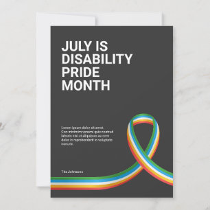 Disability Pride Month Greeting Card
