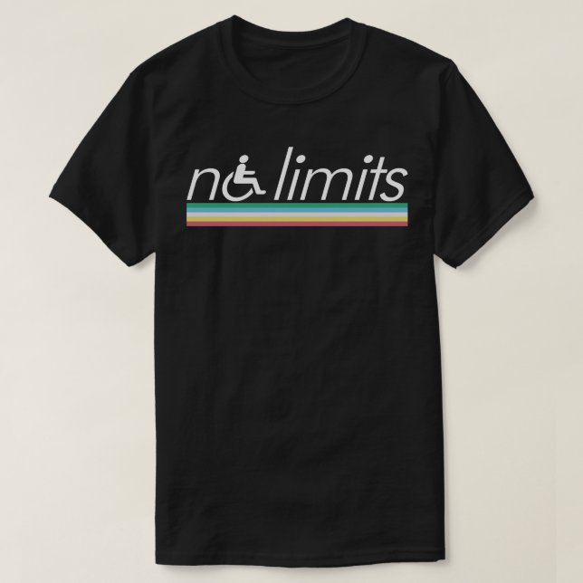 Disability Pride Month - No Limits T-Shirt (Design Front)