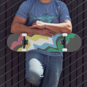 Disability Pride Month Of July Awareness Colors Skateboard