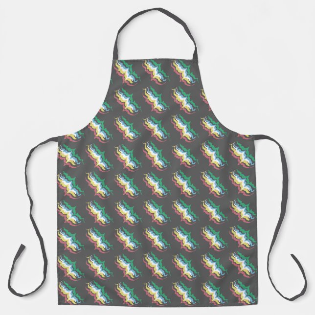 Disability Pride Month Of July Awareness Colours Apron (Front)