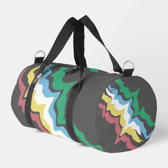 Disability Pride Month Of July Awareness Colours Duffle Bag (Left Corner)